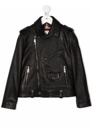 Philipp Plein Junior Giacca biker Iconic Plein - Nero