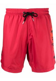 Philipp Plein logo-print swimming shorts - Rosso