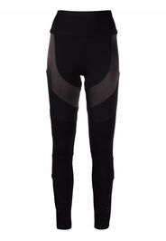 Philipp Plein Leggings con design a pannelli - Nero