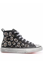 Philipp Plein Megastar crystal-embellished high-top sneakers - Nero