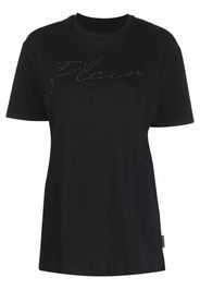 Philipp Plein signature crystal-embellished T-shirt - Nero