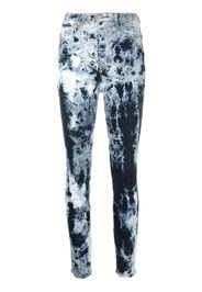 Philipp Plein bleached high-waisted skinny jeans - Blu