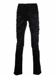 Philipp Plein Jeans dritti - Nero