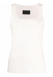 Philipp Plein logo-embroidered vest top - Toni neutri