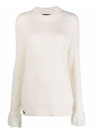 Philipp Plein Love Plein ribbed-knit jumper - Toni neutri