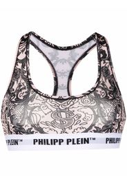 Philipp Plein New Baroque print bra - Rosa