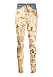 Philipp Plein Jeans skinny Barocco con stampa - Toni neutri