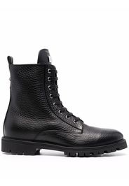 Philipp Plein star-studded leather boots - Nero