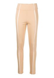 Philipp Plein Leggings con inserti semi trasparenti - Toni neutri