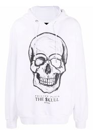 Philipp Plein Felpa The Skull con stampa - Bianco