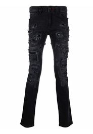 Philipp Plein Jeans con effetto vissuto - Nero