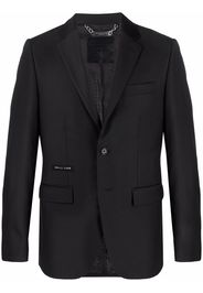 Philipp Plein Blazer monopetto Crystal Skull - Nero