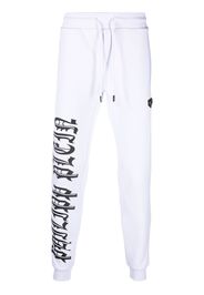 Philipp Plein Gothic Plein cotton track pants - Bianco