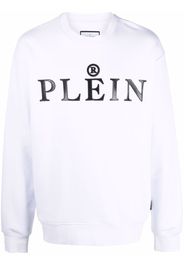 Philipp Plein logo crew-neck sweatshirt - Bianco