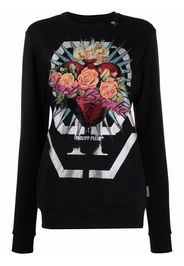 Philipp Plein Heart Breaker logo sweatshirt - Nero