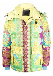 Philipp Plein baroque pattern-print jacket - Giallo