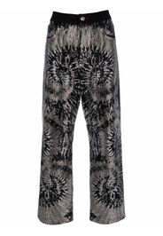 Philipp Plein Jeans a gamba ampia - Nero