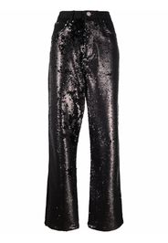 Philipp Plein Jeans a vita alta - Nero