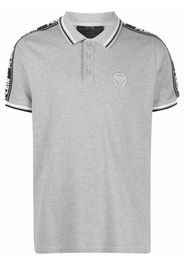 Philipp Plein embroidered-logo polo shirt - Grigio