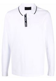 Philipp Plein logo embroidered polo shirt - Bianco