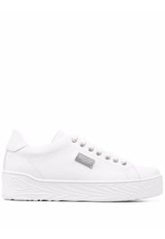 Philipp Plein Sneakers con placca logo - Bianco