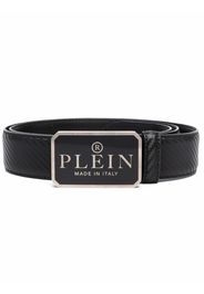 Philipp Plein Cintura con placca logo - Nero