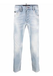 Philipp Plein skinny-cut washed jeans - Blu