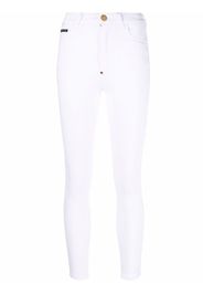 Philipp Plein denim cropped skinny jeans - Bianco