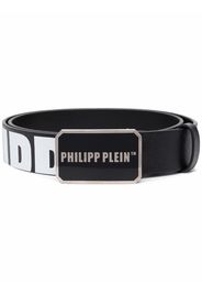 Philipp Plein Cintura con placca logo - Nero