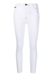 Philipp Plein Jeans skinny con ricamo - Bianco