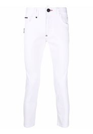 Philipp Plein Jeans skinny a vita bassa - Bianco