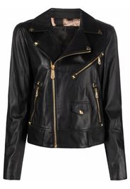 Philipp Plein Giacca biker con borchie - Nero