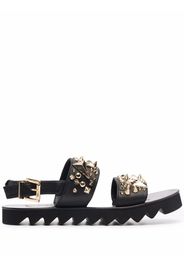 Philipp Plein Sandali con borchie - Nero