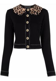 Philipp Plein Cardigan con stampa - Nero