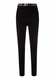 Philipp Plein Stones super high waist jeggings - Nero