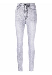 Philipp Plein super high waist jeggings - Grigio