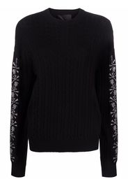 Philipp Plein Maglione con paillettes - Nero