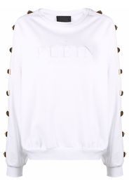 Philipp Plein Felpa con borchie - Bianco