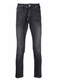 Philipp Plein Jeans slim a vita bassa - Nero