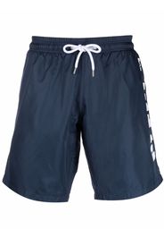 Philipp Plein logo-print swimming shorts - Blu