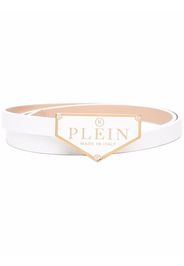 Philipp Plein Iconic Plein leather belt - Bianco