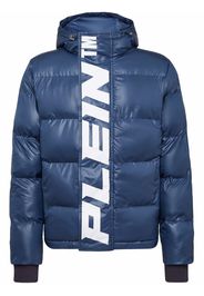 Philipp Plein Piumino con logo - Blu