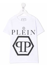 Philipp Plein Junior T-shirt con stampa - Bianco