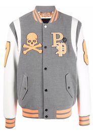 Philipp Plein patch-detail varsity jacket - Grigio