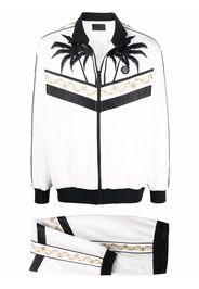 Philipp Plein Tuta sportiva con stampa barocca - Bianco