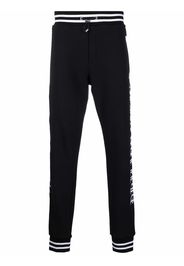 Philipp Plein logo-embroidered joggers - Nero