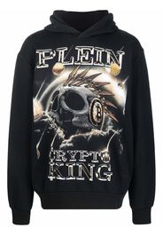 Philipp Plein Felpa con cappuccio Crypto King - Nero