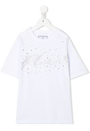 Philipp Plein Junior T-shirt con ricamo - Bianco