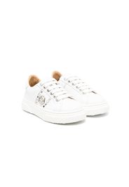 Philipp Plein Junior Hexagon studded low-top sneakers - Bianco