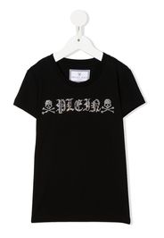 Philipp Plein Junior T-shirt con logo - Nero